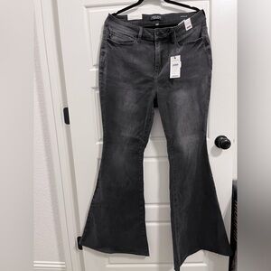 Judy Blue High Rise Black Super Flare Jeans Size 16W NWT